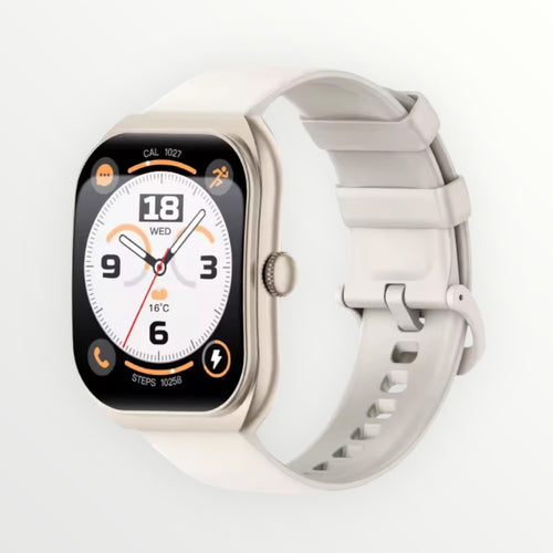 Smart Watch for Android & iPhone – AMOLED HD, Voice Assistant, IP68 Waterproof
