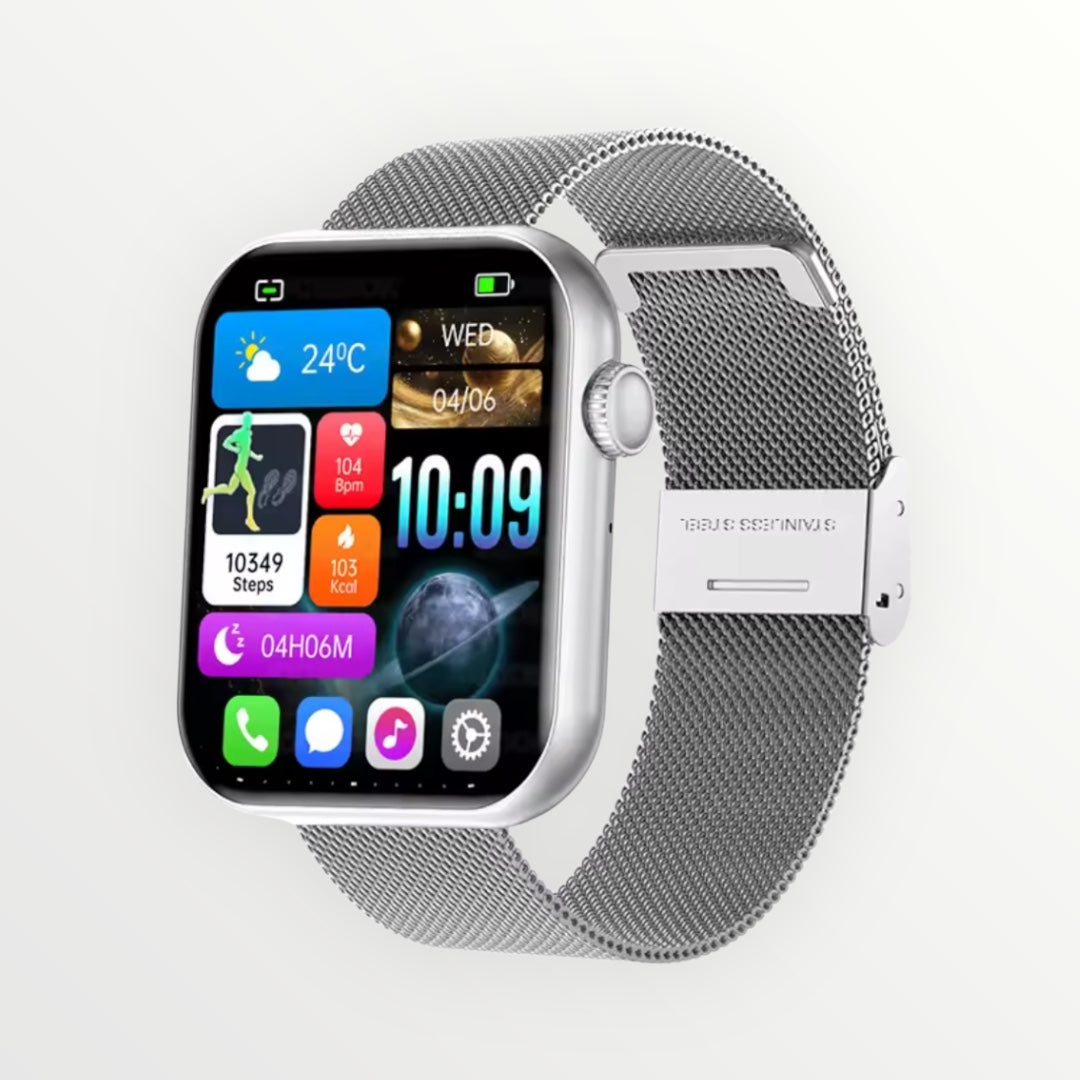 UltraView 1.9” Smartwatch – Bluetooth Calls, Health & Fitness, iOS + Android
