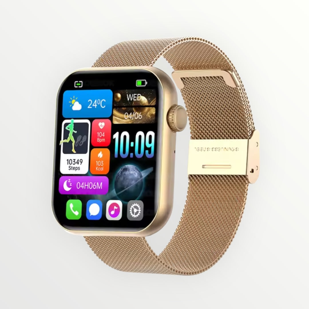 UltraView 1.9” Smartwatch – Bluetooth Calls, Health & Fitness, iOS + Android