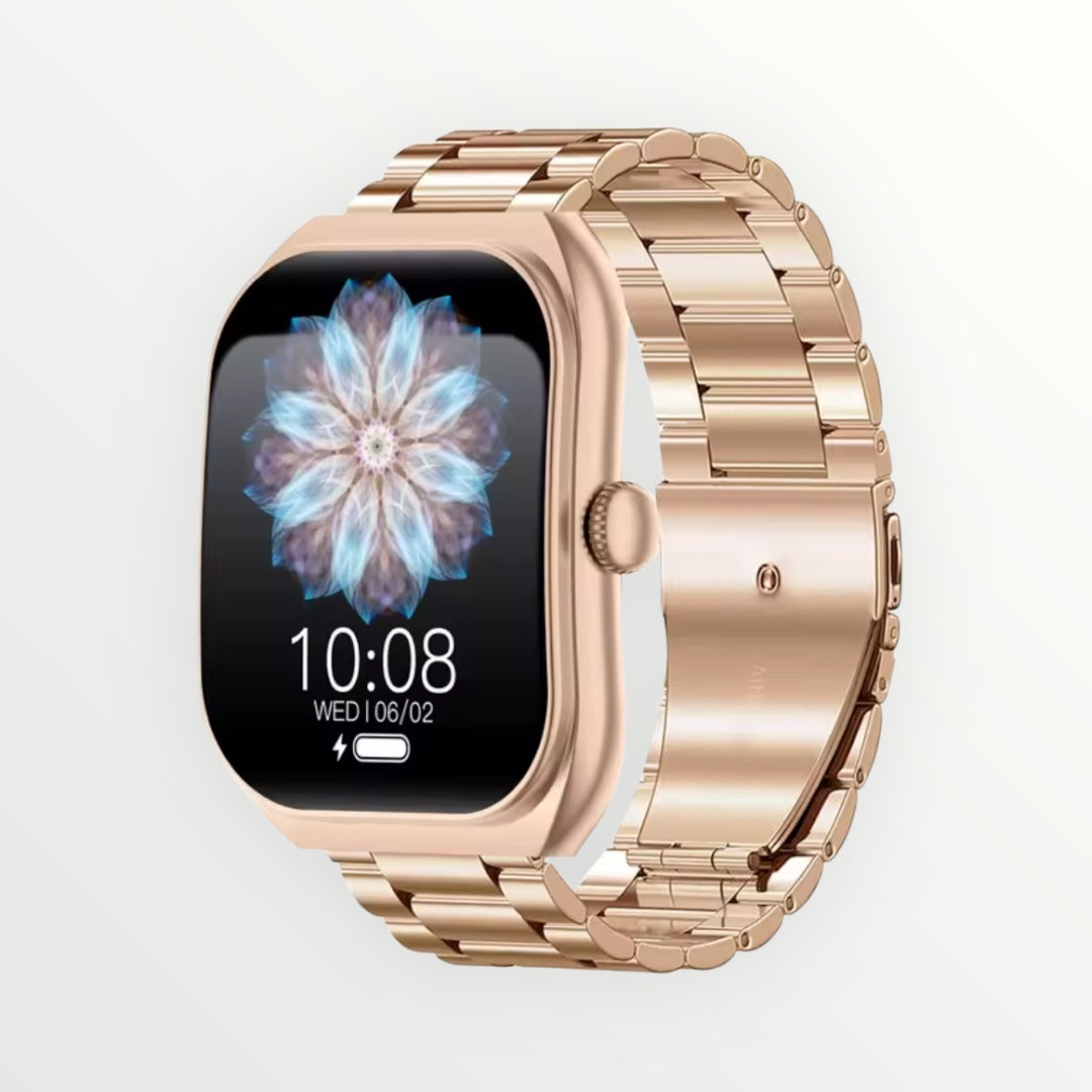 Smart Watch for Android & iPhone – AMOLED HD, Voice Assistant, IP68 Waterproof