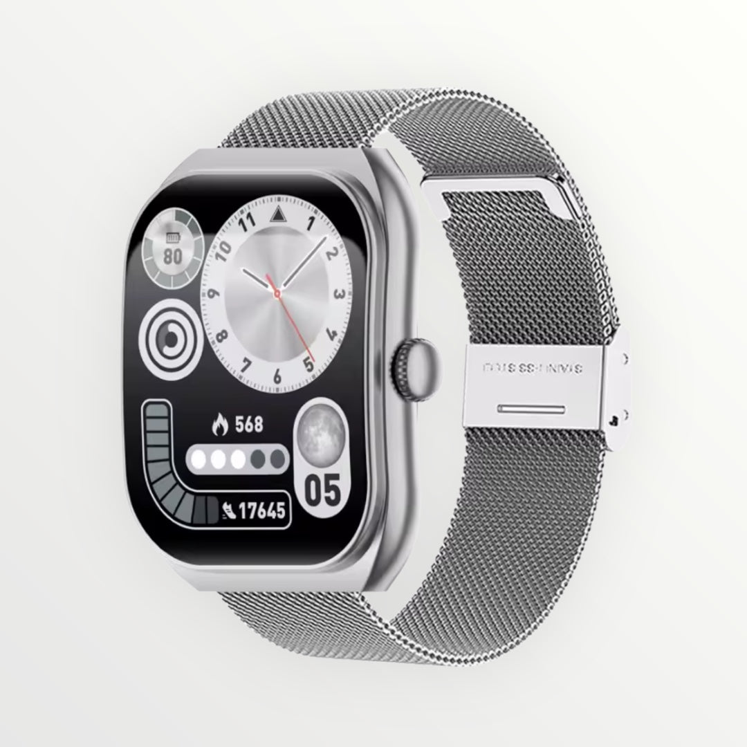 UltraView 1.9” Smartwatch – Bluetooth Calls, Health & Fitness, iOS + Android