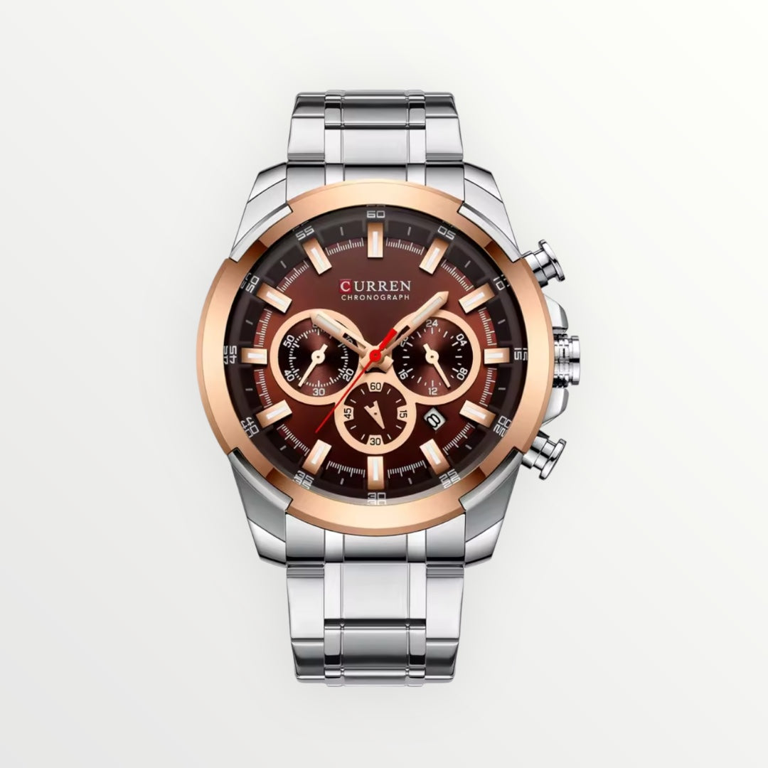 Curren™ Luxury Sport Chronograph – Stainless Steel Waterproof Men’s Watch