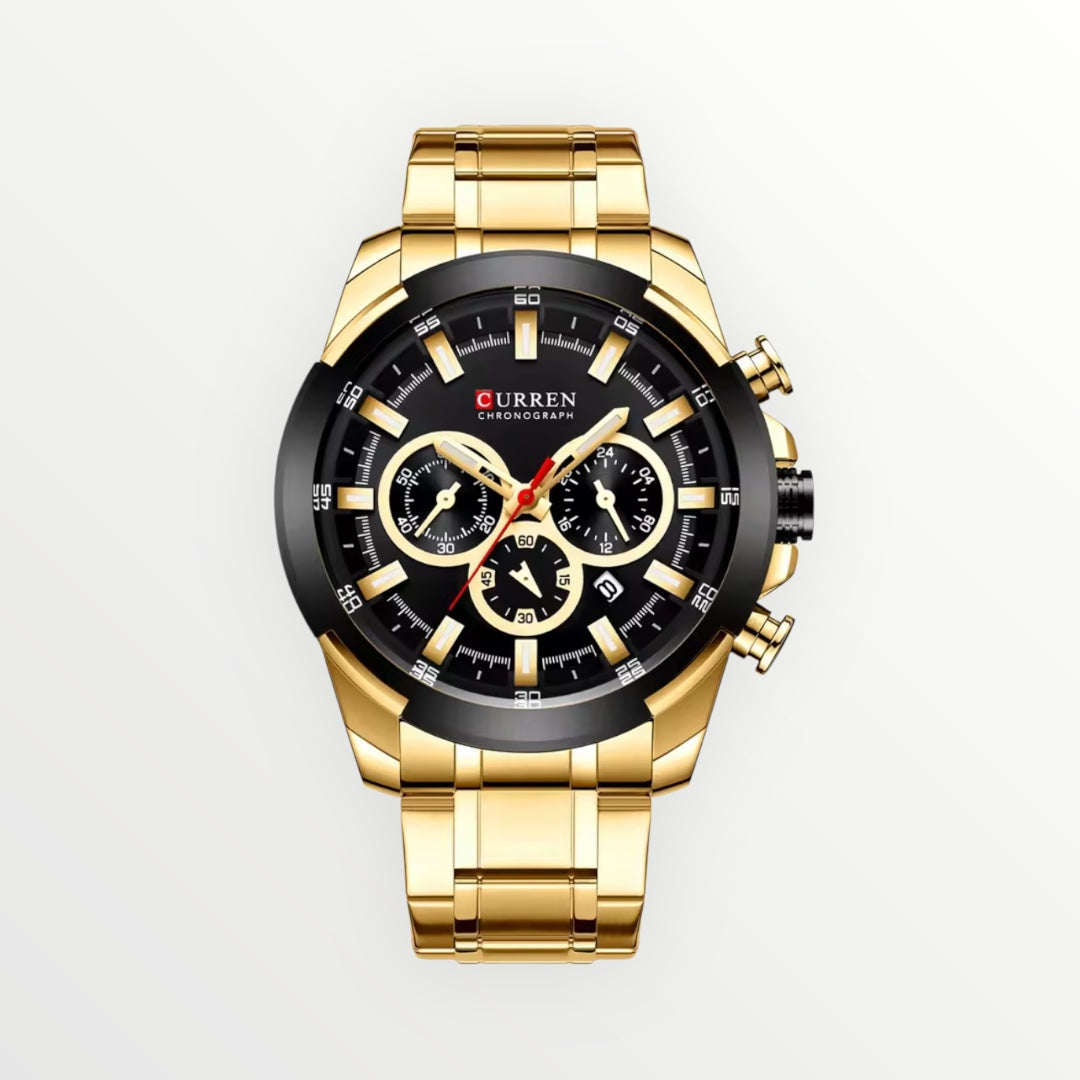 Curren™ Luxury Sport Chronograph – Stainless Steel Waterproof Men’s Watch