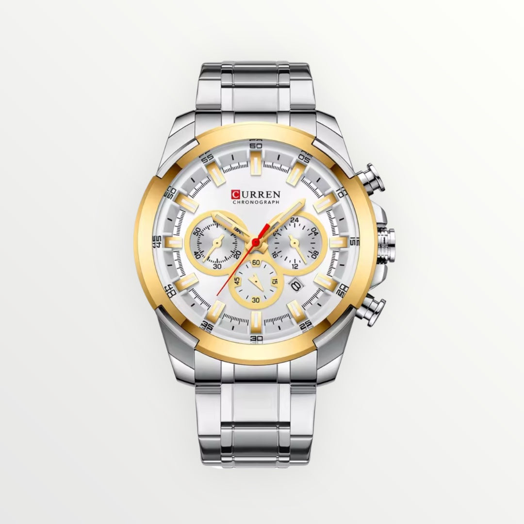Curren™ Luxury Sport Chronograph – Stainless Steel Waterproof Men’s Watch