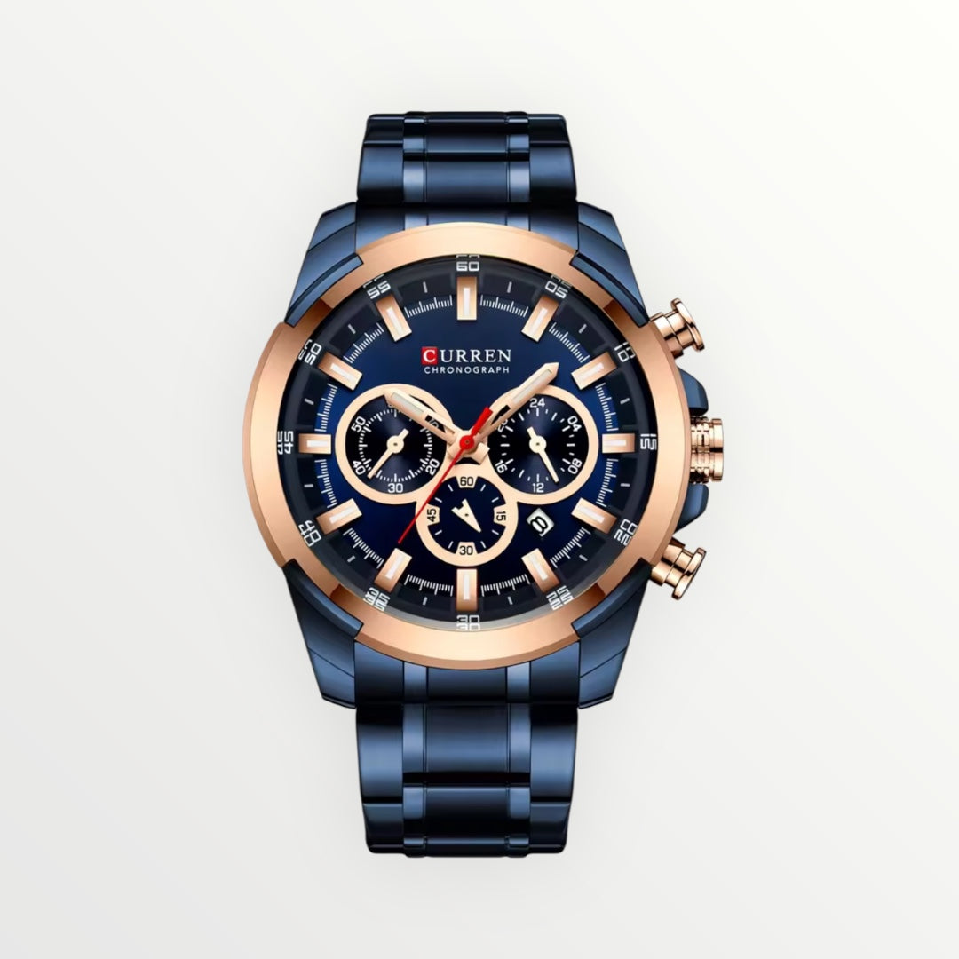 Curren™ Luxury Sport Chronograph – Stainless Steel Waterproof Men’s Watch