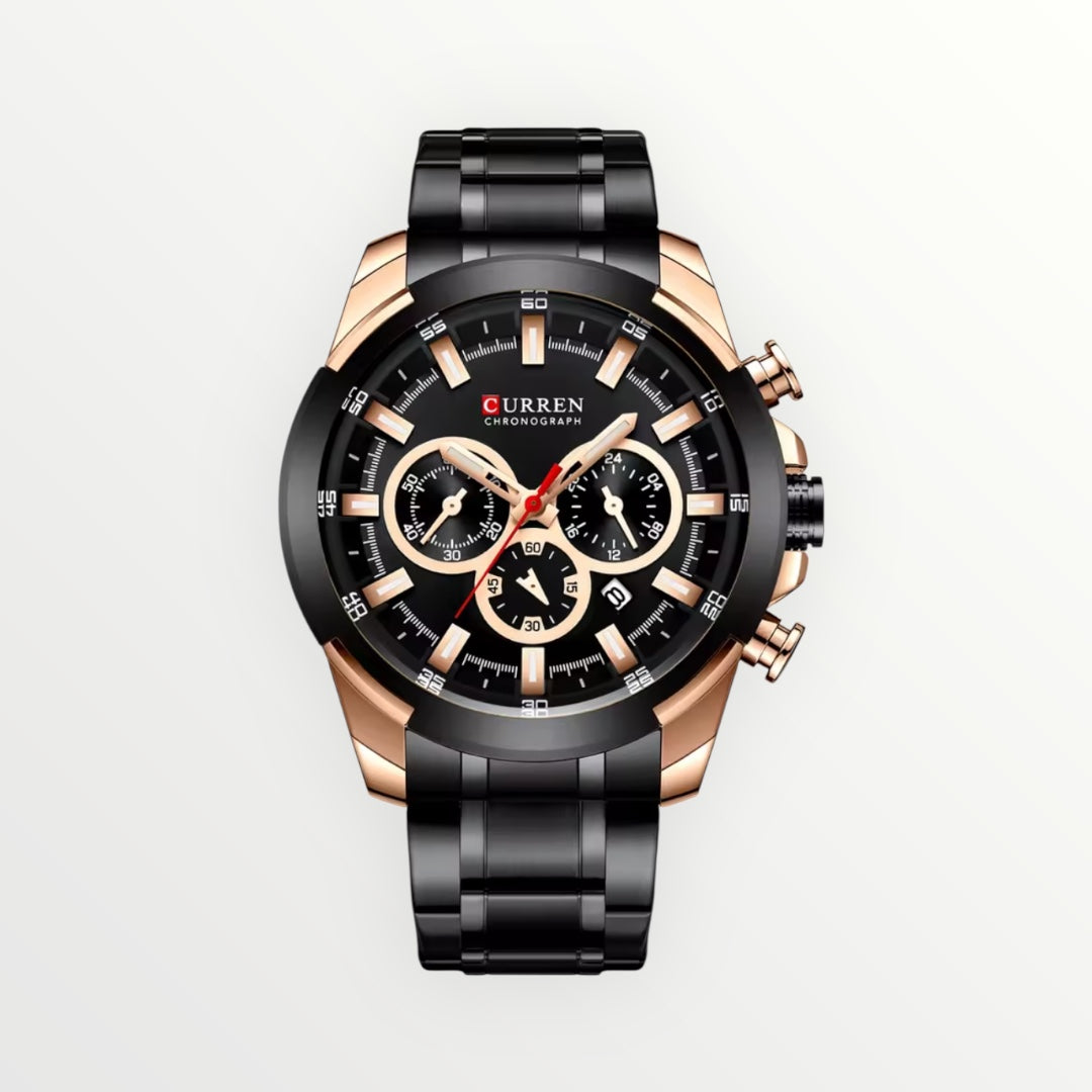 Curren™ Luxury Sport Chronograph – Stainless Steel Waterproof Men’s Watch